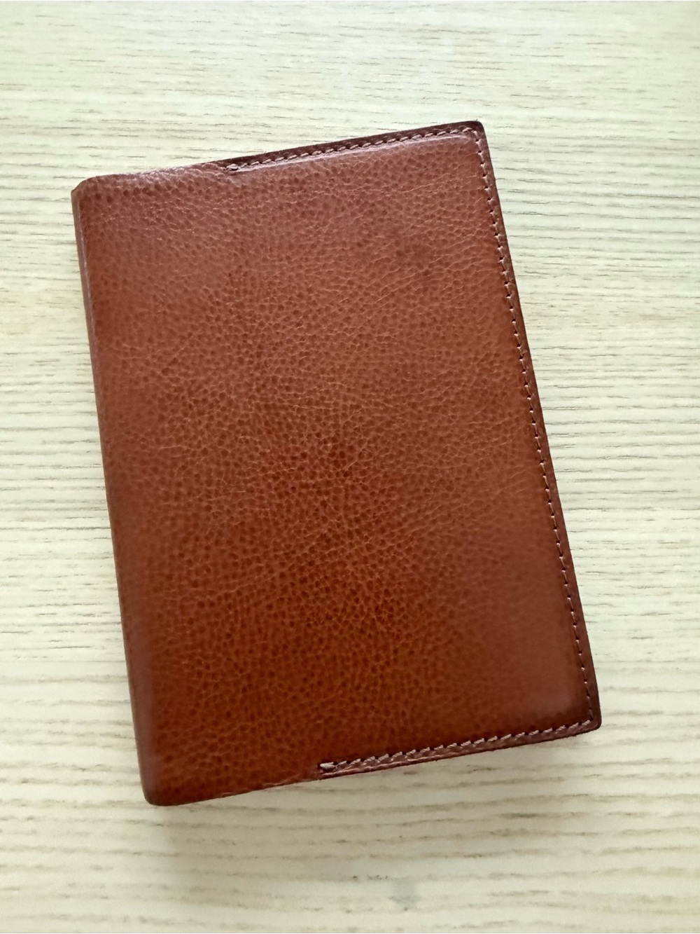 Wuzhi Studio Cognac and Olive Green Leather Cover for A6 Planners